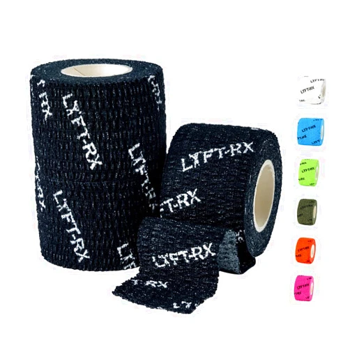LYFT-RX Weightlifting Hook Grip Tape w/Premium Adhesive for Olympic Weight Lift, Cross Fitness, Lifting, Stretch Athletic Finger Wrap, Protects Thumb Fingers Hand, Enhances Grip