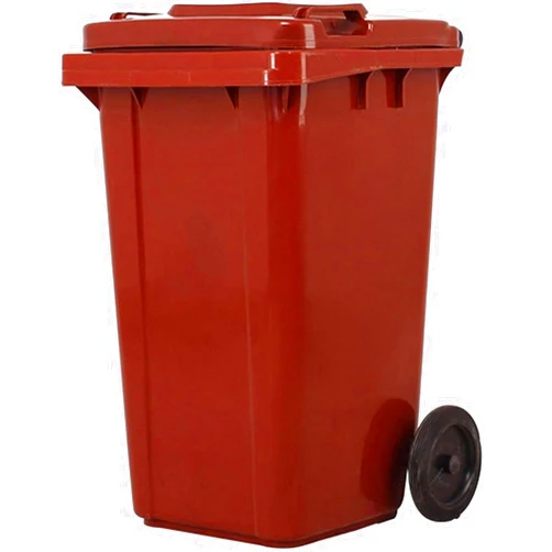 DIROVO Outdoor Trash Can Waste Container with Lid Heavy-Duty Outdoor Garbage Can with Handles, Heavy-Duty Construction, Perfect Back Yard, Deck Garage Trash Can(Brown,240L)