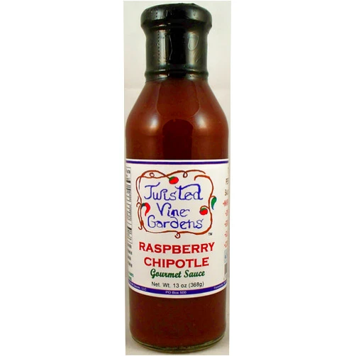 Twisted Vine Gardens Raspberry Chipotle Everything Sauce - Grilling, Marinade, Dipping, Glazing Sauce