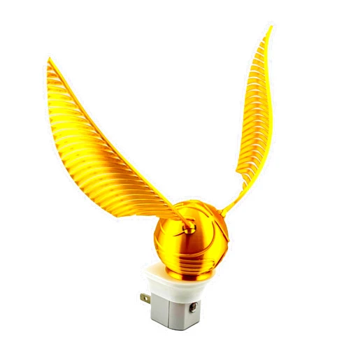 FunCrafts Winged Gold Orb Night Light – Auto Sensor Plug-in Lamp for Fantasy Lovers