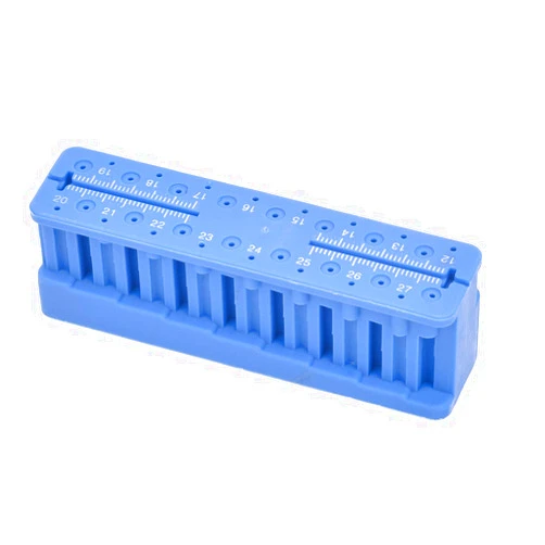 Annhua Endo Measuring Block with Upside Measuring Place, Plastic Dental Endo Measure Stand for Measuring & Placing Root Canal Files