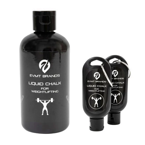 EVMT Brands Liquid Chalk 250ml + 50ml Weightlifting Bundle. Mess-Free Gym Chalk for Weightlifting and Gymnastics. Sweat-Resistant and Long Lasting for Stronger Grip. Package May Vary.