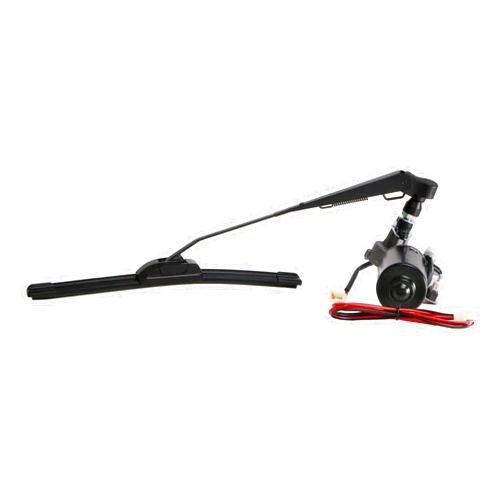 SCHRION Universal 12V Electric UTV Windshield Wiper Motor Kit Fits Polaris Ranger RZR Kawasaki Honda Pioneer Golf Cart, 110 Degree Sweep Wiper Size: Arm: 13.7inch Blade:13.7inch