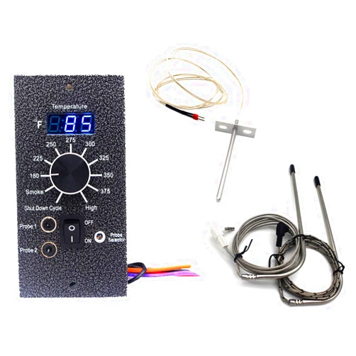 Unifit Universal Digital Temperature Control Panel Kit Replacement Parts for Traeger Pro 20/22/34 Series Wood Pellet Smoker Grills, Including RTD Temperature Probe Sensor and Meat Probe
