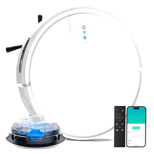 VIPSUN Robot Vacuum and Mop Cleaner with 4500Pa Suction, Advanced 3D Obstacle Avoidance, Next-Generation Smart APP & Voice Control Robotic Vacuum, Automatic Aspirdora for Home Hard Floor, Pet Hair