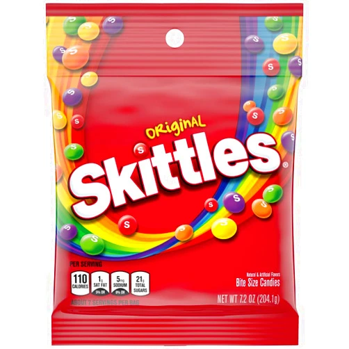 SKITTLES Original Chewy Candy, 7.2 oz Bag