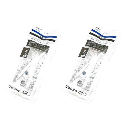 Tombow 68697 MONO Air Correction Tape Pen-type Refill, 2-Pack