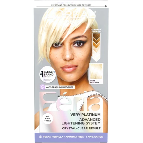 L’Oréal Paris L'Oreal Paris Feria Multi-Faceted Shimmering Permanent Hair Color, Very Platinum, Pack of 1, Hair Dye