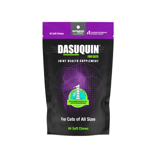 Nutramax Laboratories, Inc. Nutramax Dasuquin Joint Health Supplement for Cats - With Glucosamine, Chondroitin, ASU, Boswellia Serrata Extract, Green Tea Extract, and Omega-3, 84 Soft Chews