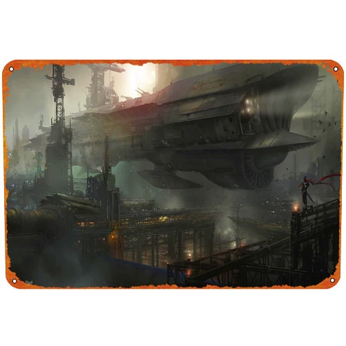 KIVYYB James Paick Balrog Poster Tin Sign Cafe bar Home Wall Art Decoration Retro Metal Tin Sign 8x12 inch