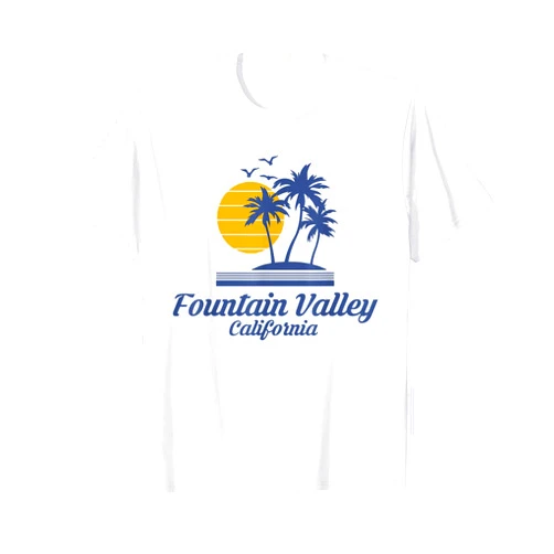 JHBCT73 Creations Co Fountain Valley California CA Beach City Tourist Souvenir T-Shirt