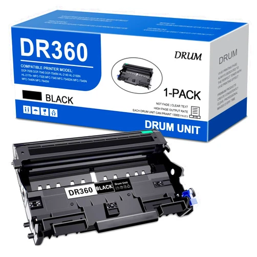 MYWEET DR360 Drum Unit Replacement for Brother DR360 DR 360 DR-360 to use with DCP-7040 DCP-7030 MFC-7840W MFC-7340 MFC-7440N HL-2140 HL-2170W HL-2150N (1 Drum Unit)