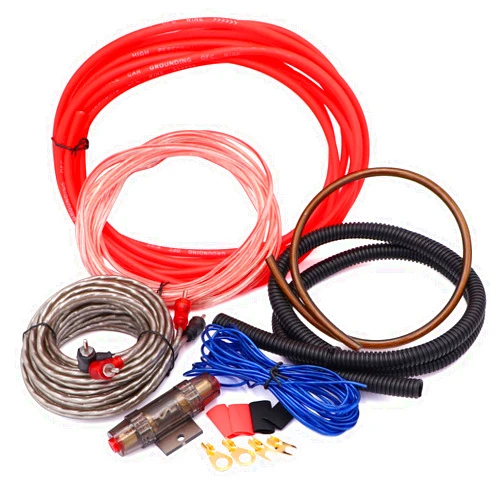 Ruikarhop 8 Gauge Audio Amplifier Installation Wiring Systems KIT,Make Connections and Brings Power to Your Radio, Subwoofers and Speakers