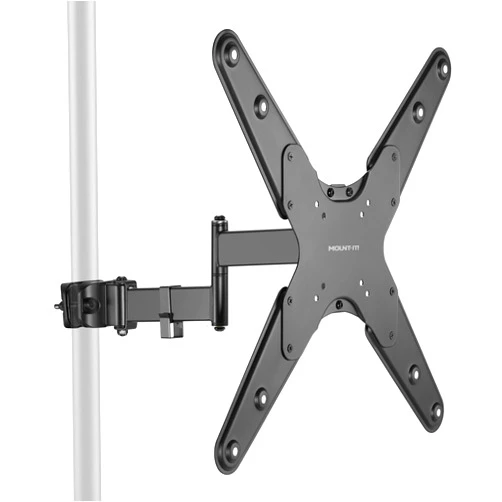 Mount-It! TV Pole Mount, Full Motion Universal TV Bracket, VESA 75x75 to 400x400, Fits TVs and Monitors 32