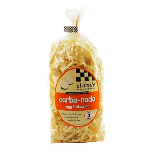 Al Dente Carba-Nada Egg Fettuccine 10 Ounce (Pack of 1) Bag