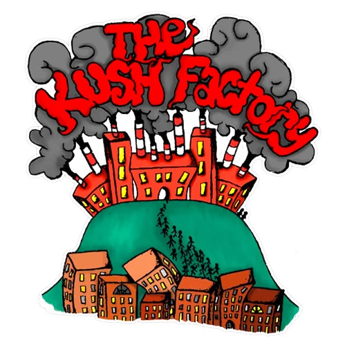 STG Trading The Kush Factory Vinyl Bumper Sticker Decal Waterproof 5