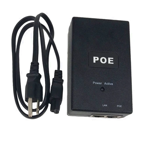 Y-Axis 48V Gigabit Wall Plug PoE Injector Power Over Ethernet Supply 1000Mbps IEEE 802.3af for Security IP Camera, IP Phone