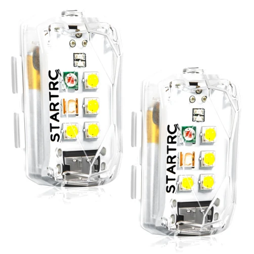 STARTRC Drone Strobe Light, Anti Collision Light, Rechargable Flash Led Lamp Light for FAA Drone Night Flying, Fits for DJI Neo,Mini 4 Pro, Avata 2,Mini 4k,Air 3 and All RC Drones Accessory(2pc)