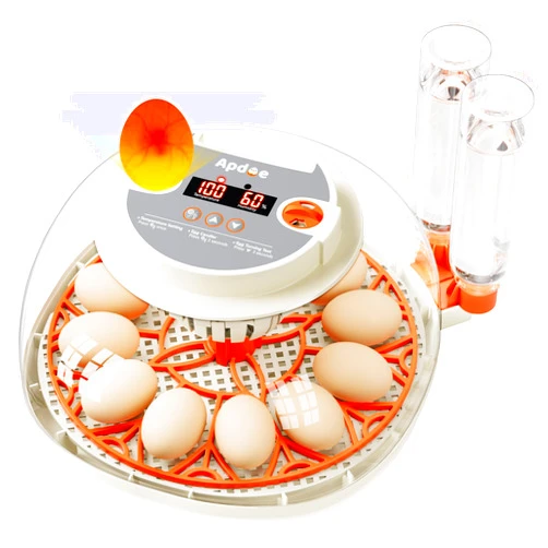 Apdoe 12 Egg Incubator with Temperature and Humidity Display, Automatic Egg Turning, Egg Candler, Automatic Water Bottle Refill, Air Vent, Hatching Chicken Duck Quail Bird, Apdoe 2025 Upgraded Incubator