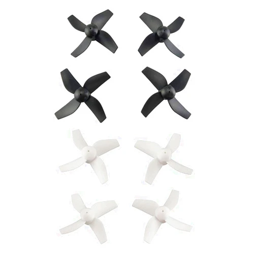 sea jump 8PCS Propeller for HS210 H36 E010 GoolRC T36 NIHUI NH010 SANROCK GD65A ATOYX AT-66 Quadcopter Remote Control Drone Propeller,Black + White