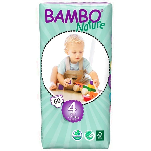 Abena Beaming Baby Bambo Maxi Nappies Size 4 60's