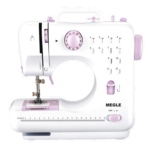 MEGLE Sewing Machine for Beginners with Foot Pedal, 12 Stitches, 2 Speeds Double Threads MEGLE FHSM-505