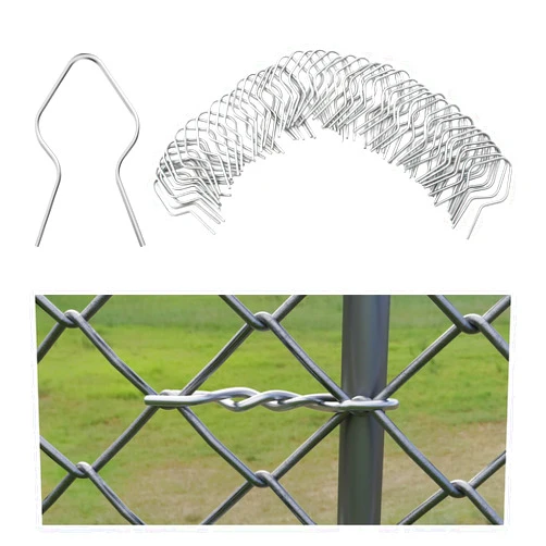 ECRIZA 100Pcs Fence Fork T-Post Clips for Fence Fork Installation Tools,T-Post Clips Galvanized Steel Fence Clips, Galvanized Steel T-Post Fence Clips,Ties for T-Posts/U-Posts