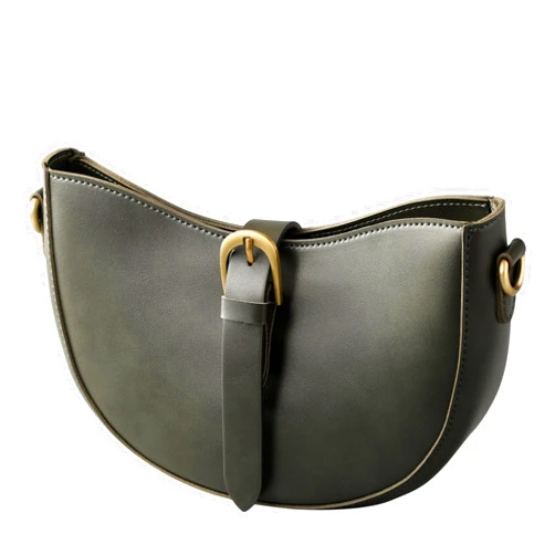 SUNLIGHT LEAVES Vintage Vegan Leather Shoulder Crescent Bag Women Retro Lunar Purse Hobo Satchel Under Arm Purse Lady Handbag