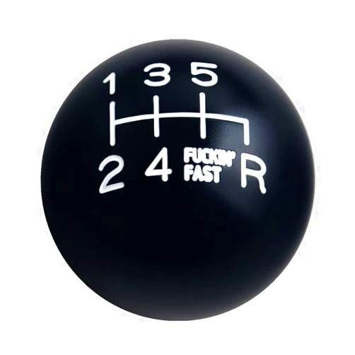 DEWHEL Black/White 200 Grams Weighted Aluminum Fing Fast Shift Knob 6 Speed Short Throw Shifter Knob M10X1.5 M12X1.25 M10X1.25 M8X1.25