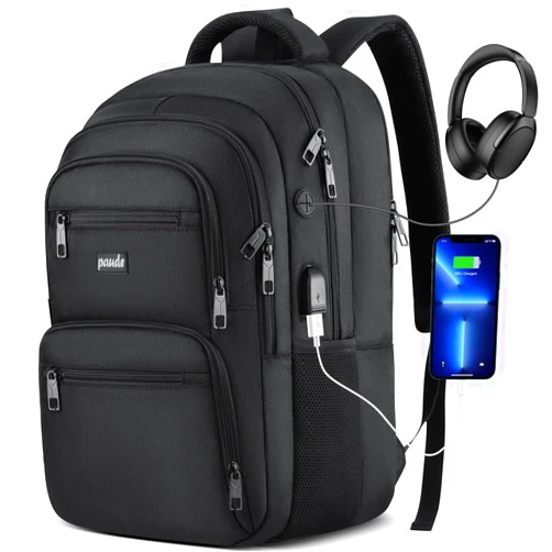 Paude Laptop Backpack,School Backpack Large Bookbag with USB for High School College Students Office Business,Waterproof