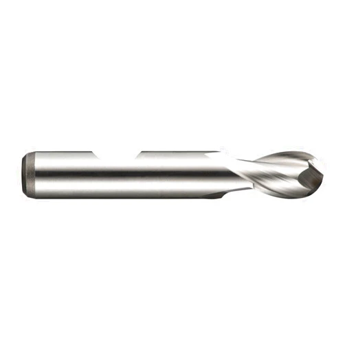 Dormer C50015.0 Shank Ball-Nosed End Mill, Bright Coating, Cobalt High Speed Steel, 15 mm Head Diameter, 16 mm Flute Length