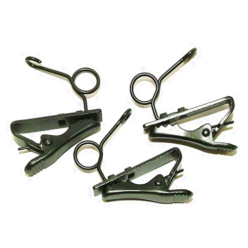 WindTech TC-11 24mm Small Lavalier/Lapel Microphone Tie Clip, Pack of 3