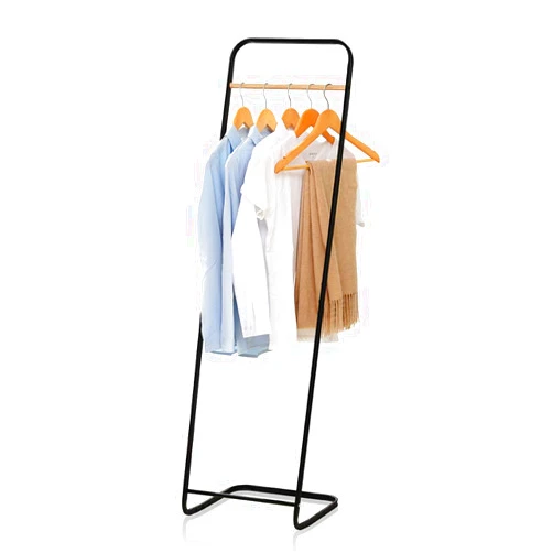 JEFEE Garment Rack Hang Clothes Rack Simple Garment Rack for Garment Storage Display, Heavy Duty Metal Clothes Rack, Free Standing Garment Racks Hang Clothes Rack Covers Small Area for Office bedroom,
