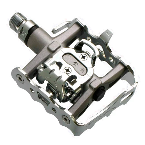 Venzo Multi-Use Compatible with Shimano SPD Mountain Bike Bicycle Sealed Clipless Pedals - Dual Platform Multi-Purpose - Great for Touring, Road, Trekking Bikes