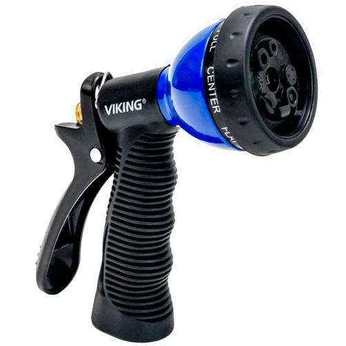 VIKING Hose Nozzle, Garden Hose Nozzle with 8 Spray Patterns, Adjustable and Heavy Duty for Washing Car, Watering Plants, Washing Pets, and Home Use