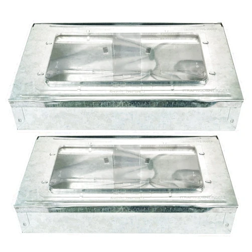 Southern Homewares Humane Mouse Trap 2 Pack - Easy to Use, No Winding or Resetting, Non-Jamming, Clear Window View, Silver, Preferred by Professional Pest Controllers, Mouse Traps Indoor, No Kill