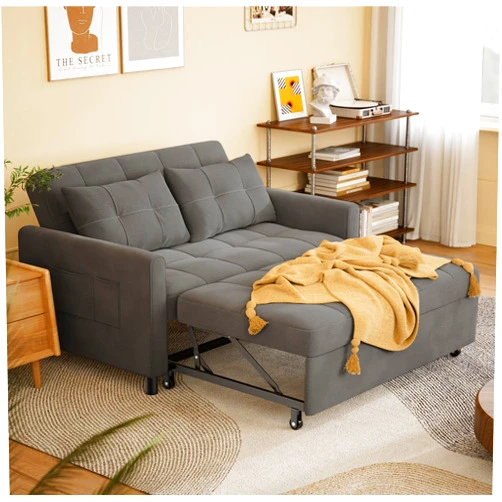 Gizoon Sleeper Sofa Couch Bed, 3 in 1 Convertible Sofa Bed, 52