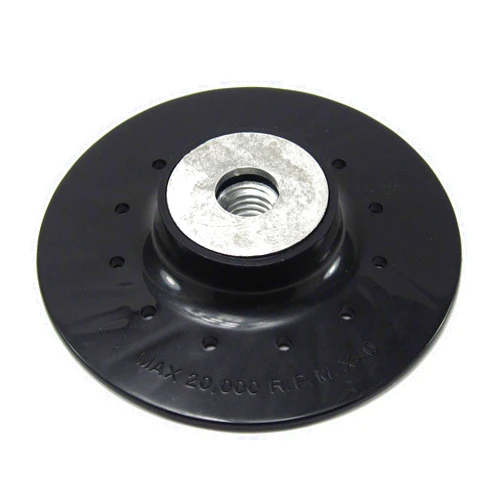 Elitexion Angle Grinder Ribbed Back 4-1/2 inches Plastic Pad for Resin Fiber Disc with 5/8 inch 11 Thread, Max 20,000 RPM