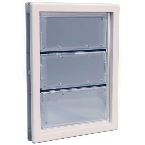 IDEAL PET PRODUCTS SINCE 1979 Ideal Pet Products Air Seal Pet Door with Telescoping Frame, Large, 10.25