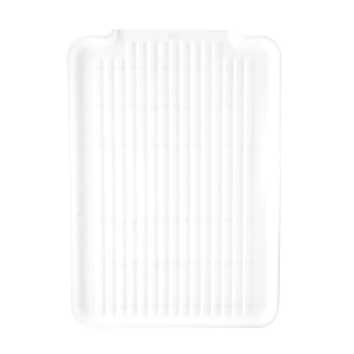 Oggi Dish Drain Board & Drying Rack Tray for Kitchen - Ideal Rigid Drainboard, Dish Drainer Tray, Dish Drain Boards for Kitchen Counter, 12.75 x 17.25 - White