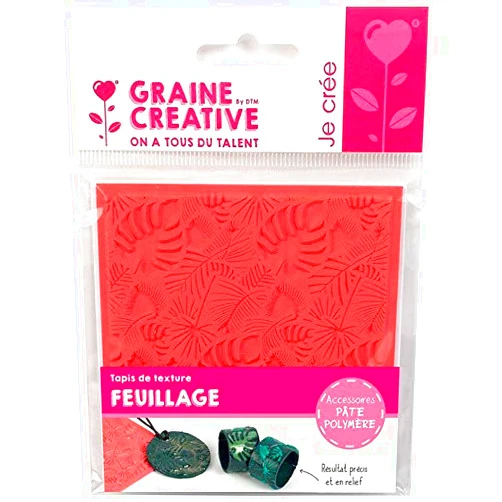 GRAINE CREATIVE Polymer Clay Texture Sheet - Foliage
