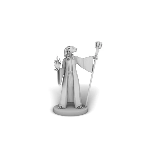 TDD MINIS Dragonborn Female Sorceror 2 Tabletop DND Gaming Miniature