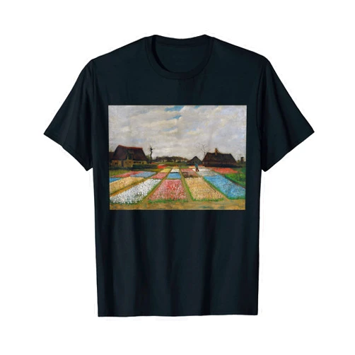 Art Pop Mobile Gallery Flower Beds in Holland Bulb Fields Vincent van Gogh Tulips T-Shirt