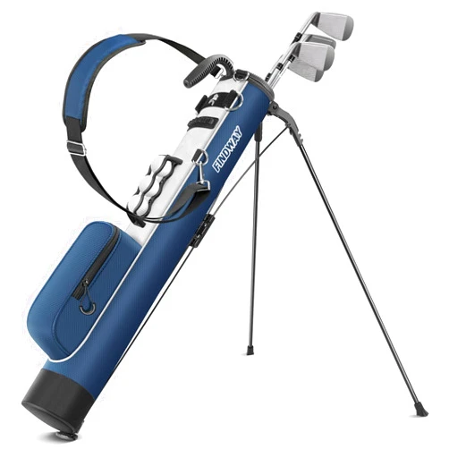 Findway Golf Stand Bag, Small Golf Bag for The Driving Range, Par 3 and Executive Courses, Lightweight Golf Club Carry Bag with Ball Holder and Pockets for Men Women