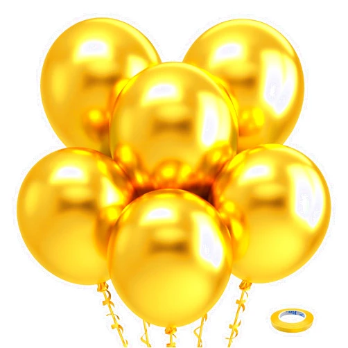 Bezente Metallic Gold Balloons 18 Inch - 30 Pack Large Thick Gold Balloons Big Round Chrome Gold Latex Balloons for Wedding Baby Shower Graduation Birthday Party Decorations