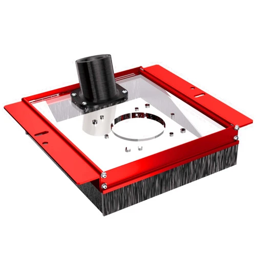 SpeTool Dust Collection Shroud for Slab Flattening Router Sled, 2-15/32