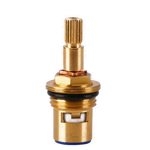 F/A Replacement Tap Valves Brass Ceramic Stem Disc Cartridge Faucet Repair Parts For Bathroom Kitchen Tap Mixer Tap Cartridge,Red + Blue