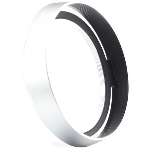 Haoge Metal Lens Hood Shade for Leica Q3 Q2 Q-P QP Q Typ 116 Typ116 Camera Silver LH-LQOS