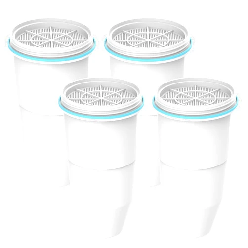AQUA CREST NSF/ANSI 42,53&372 Certified Multiple-Stage Replacement Water Filters, Replacement for Pitcher Filters and Dispenser Filters, Reduce Lead, TDS, PFOA/PFOS, Chlorine, 4 Pack
