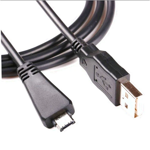 Adhiper Replacement VMC-MD3 USB Data Sync Transfer Cable USB 2.0 Charging Cord Lead Compatible with Sony Cyber-Shot/Cybershot Digital Camera DSC-W350D W360 W380 W390 W570 TX100 TX66 and More (3.3ft/Black)
